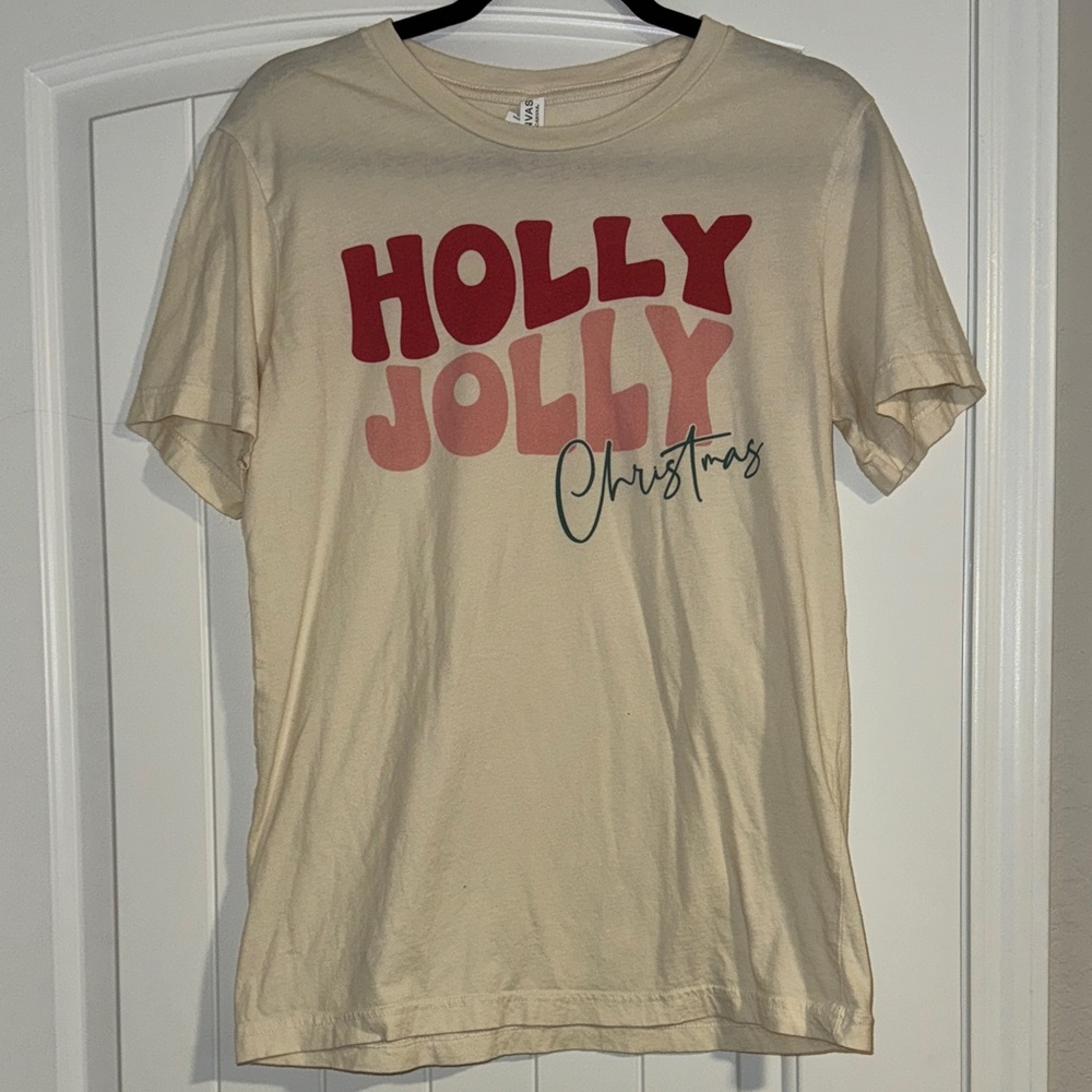 Bella Canvas Cream Christmas Tee